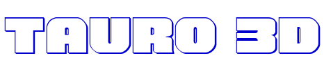 Tauro 3D 字体